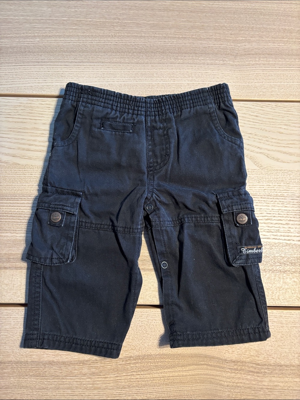 Timberland Black Cargo Shorts for Kids